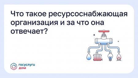 Что такое ресурсоснабжающая организация и за что она отвечает?